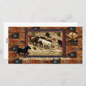 Western-Fotokarte Feiertagskarte (Vorne/Hinten)