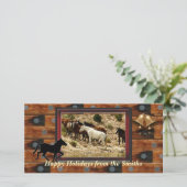 Western-Fotokarte Feiertagskarte (Stehend Vorderseite)