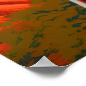 Western Frau Portrait Berg Poster (Ecke)