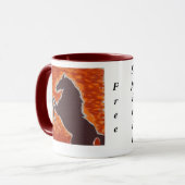 Western-freier Geist Tasse (Vorderseite Links)