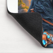 Western Friesian Horse Mousepad (Ecke)