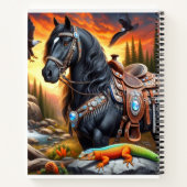 Western Friesian Horse Notizblock (Rückseite)