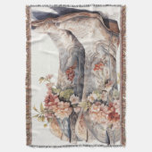 Western Fringe Throw Blanket Cowgirl Stiefel flora Decke (Vorderseite Vertikal)