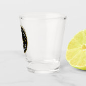 Western Frontier Retro-Logo Personalisierte Trauze Schnapsglas (Rechts)