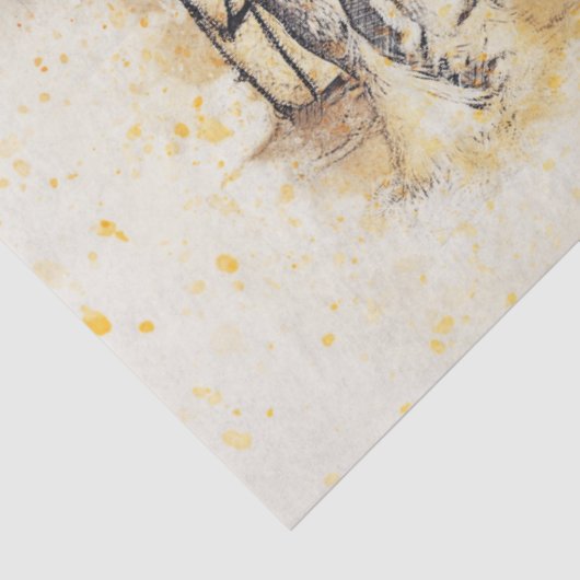 Western für Arbeitspferde - Entpacken von Kunstobj Seidenpapier (Detail)