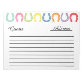 Western Gast/ Memory Book Note Pad Notizblock (Vorderseite)