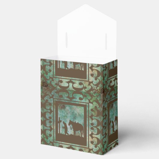 Western Gastgeschenk Geschenkboxen Cowboy Gebet Geschenkschachtel (Geöffnet)