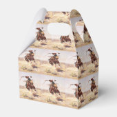 Western Gastgeschenk oder Geschenkboxen Alt West Geschenkschachtel (Rückseite)