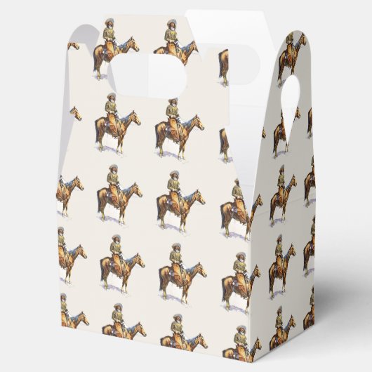 Western Gastgeschenk oder Geschenkboxen Alt West Geschenkschachtel (Geöffnet)