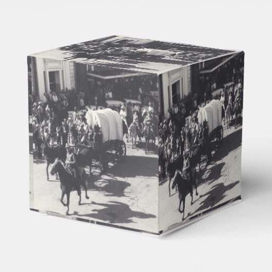 Western Gastgeschenk oder Geschenkboxen Alt West Geschenkschachtel (Rückseite)