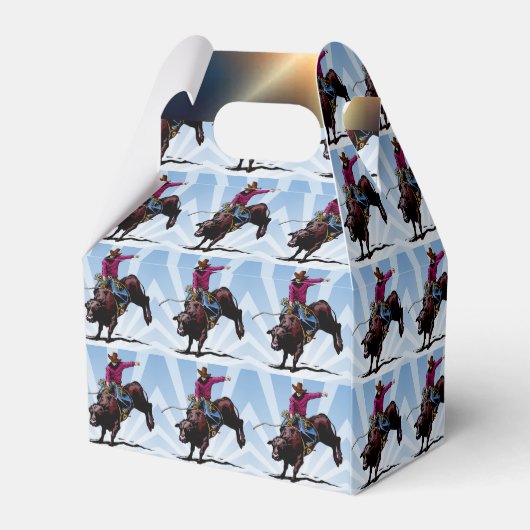 Western Gastgeschenk oder Geschenkboxen Bullmann Geschenkschachtel (Rückseite)