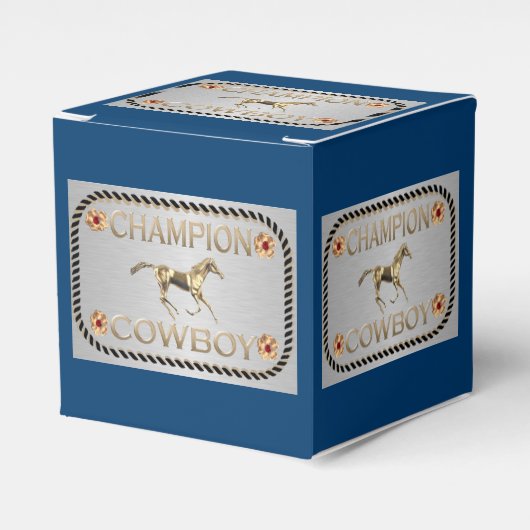 Western Gastgeschenk oder Geschenkboxen Champion C Geschenkschachtel (Vorderseite)