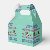 Western Gastgeschenk oder Geschenkboxen Cowgirl Ro Geschenkschachtel (Rückseite)