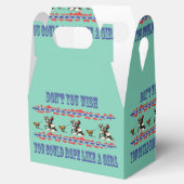 Western Gastgeschenk oder Geschenkboxen Cowgirl Ro Geschenkschachtel (Geöffnet)