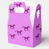 Western Gastgeschenk oder Geschenkboxen Lila Pferd Geschenkschachtel (Geöffnet)