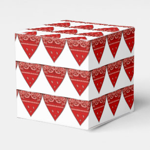 Western Gastgeschenk oder Geschenkboxen Red Bandan Geschenkschachtel