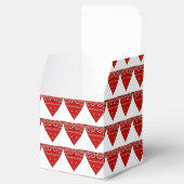 Western Gastgeschenk oder Geschenkboxen Red Bandan Geschenkschachtel (Geöffnet)