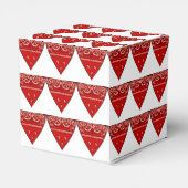 Western Gastgeschenk oder Geschenkboxen Red Bandan Geschenkschachtel (Rückseite)