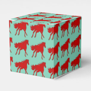 Western Gastgeschenk oder Geschenkboxen Rote Pferd Geschenkschachtel