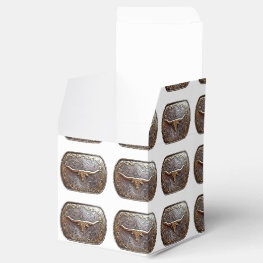 Western Gastgeschenk oder Geschenkboxen Texas Long Geschenkschachtel (Geöffnet)