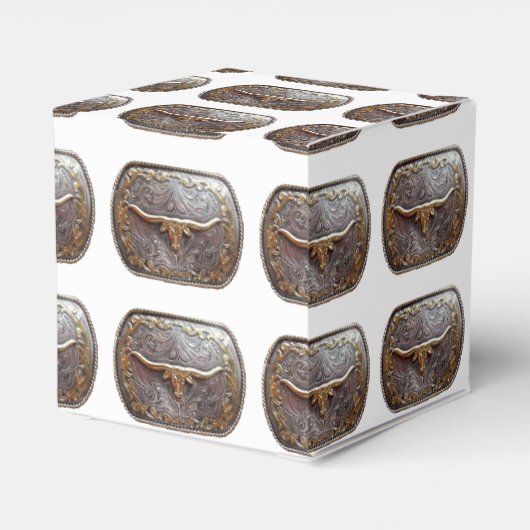 Western Gastgeschenk oder Geschenkboxen Texas Long Geschenkschachtel (Rückseite)