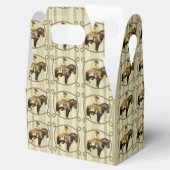 Western Gastgeschenk oder Geschenkboxen Vintag Cow Geschenkschachtel (Geöffnet)