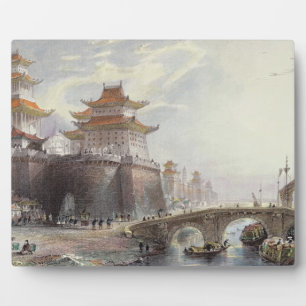 Western Gate of Peking, c.1850 (color litho) Fotoplatte