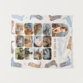 Western Geburtstag Erstes Jahr Foto Tapestory Wandteppich (Vorderseite (Horizontal))