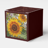 Western Gelbblütenhochzeit Geschenkschachtel (Vorderseite)