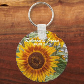 Western Gelbblütenhochzeit Schlüsselanhänger (Vorderseite)