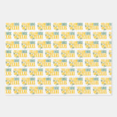 Western Gelbe Rose von Texas Geschenkpapier Set (Vorderseite)