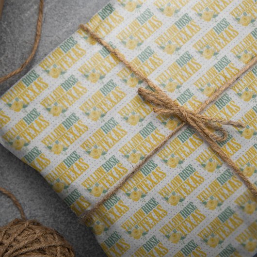 Western Gelbe Rose von Texas Seidenpapier