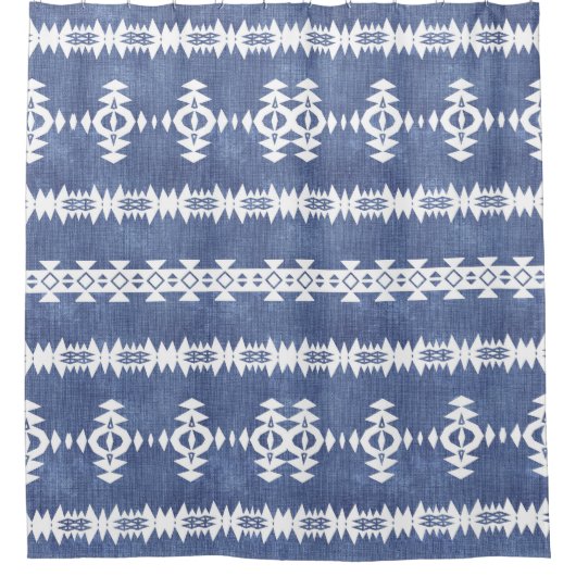 Western Geo Pattern Duschvorhang (Vorderseite)