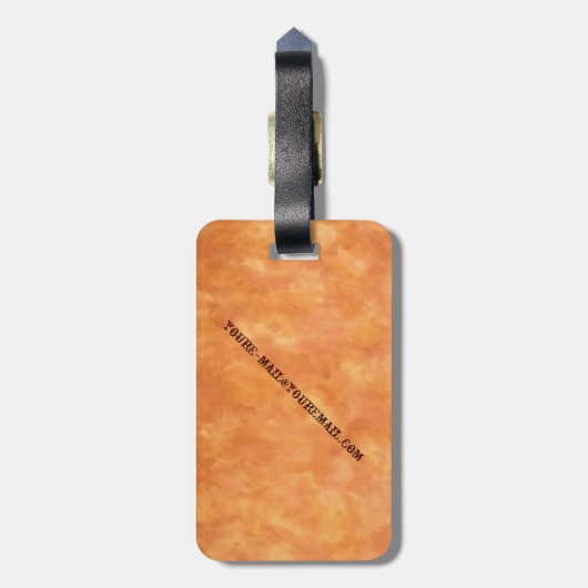 Western Gepäckmarke Gepäckanhänger (Rückseite vertikal)