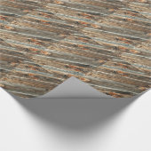 Western-Geschenk-Verpackungs-Papier-Scheunen-Holz Geschenkpapier (Ecke)