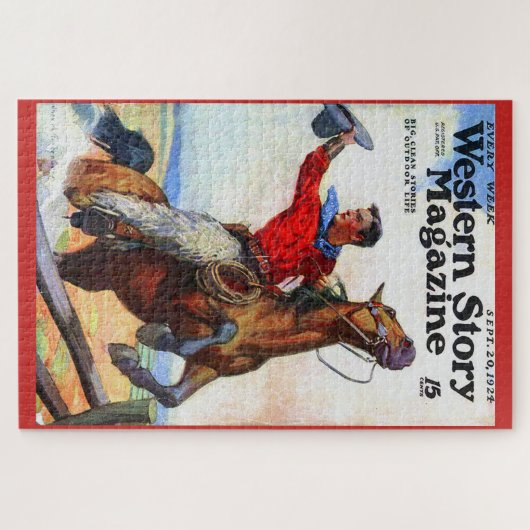 Western-Geschichtentitelseite 1924 Puzzle (Horizontal)