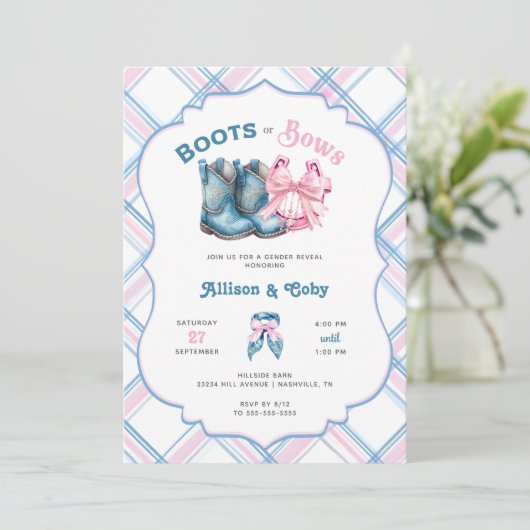 Western-Geschlechtsverkehr bei Booten oder Bows Einladung (Stehend Vorderseite)