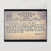 Western Gewerkschaft Postkarte (Vorderseite)