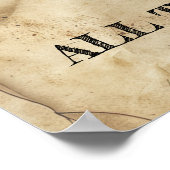 Western Gewollt Geburtstag Poster (Ecke)