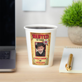 Western Gewollt Poster Pappbecher