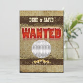 Western gewollt Ranch FOTO Einlage Einladung (Stehend Vorderseite)