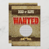 Western gewollt Ranch FOTO Einlage Einladung (Vorne/Hinten)