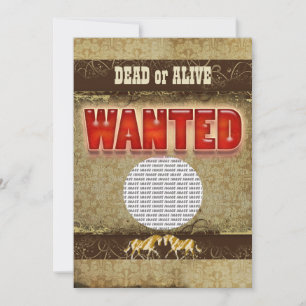 Western gewollt Ranch FOTO Einlage Einladung