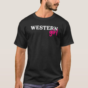 Western Girl Horse Reitsport Western Ristorante La T-Shirt