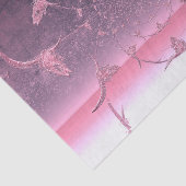 Western Girly Metallic Lila Pink Kuh Skull Seidenpapier (Ausschnitt)