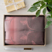 Western Girly Metallic Pink Texture Cow Skull Seidenpapier (Geschenk)