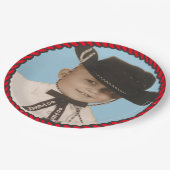 Western Go Texan Cowboy Party Paper Teller (Schrägansicht)