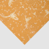 Western Gold Girly Glitzer Kuh Skull Abstrakt Seidenpapier (Ausschnitt)