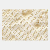 Western Gold Glitz Love Geschenkpapier Set (Vorderseite 2)