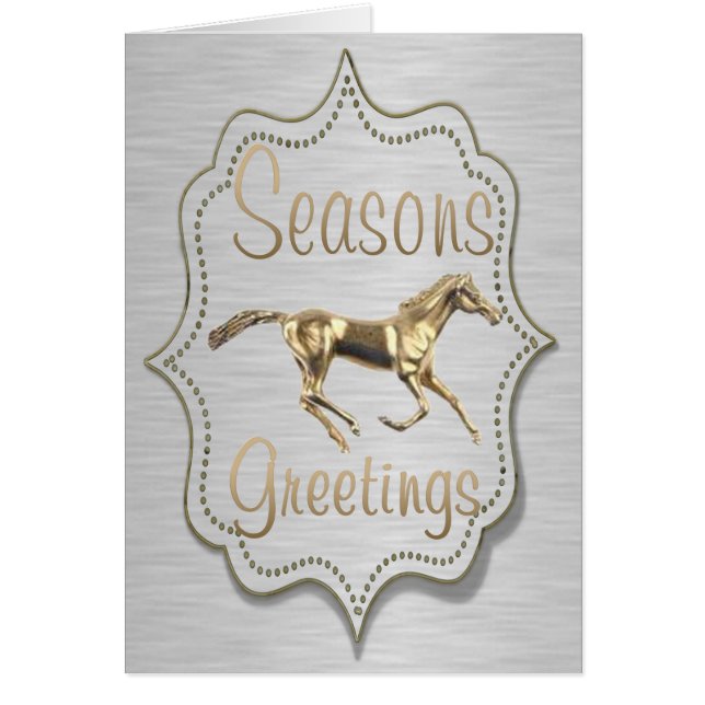 Western Gold Pferd auf Silber (Vorne)